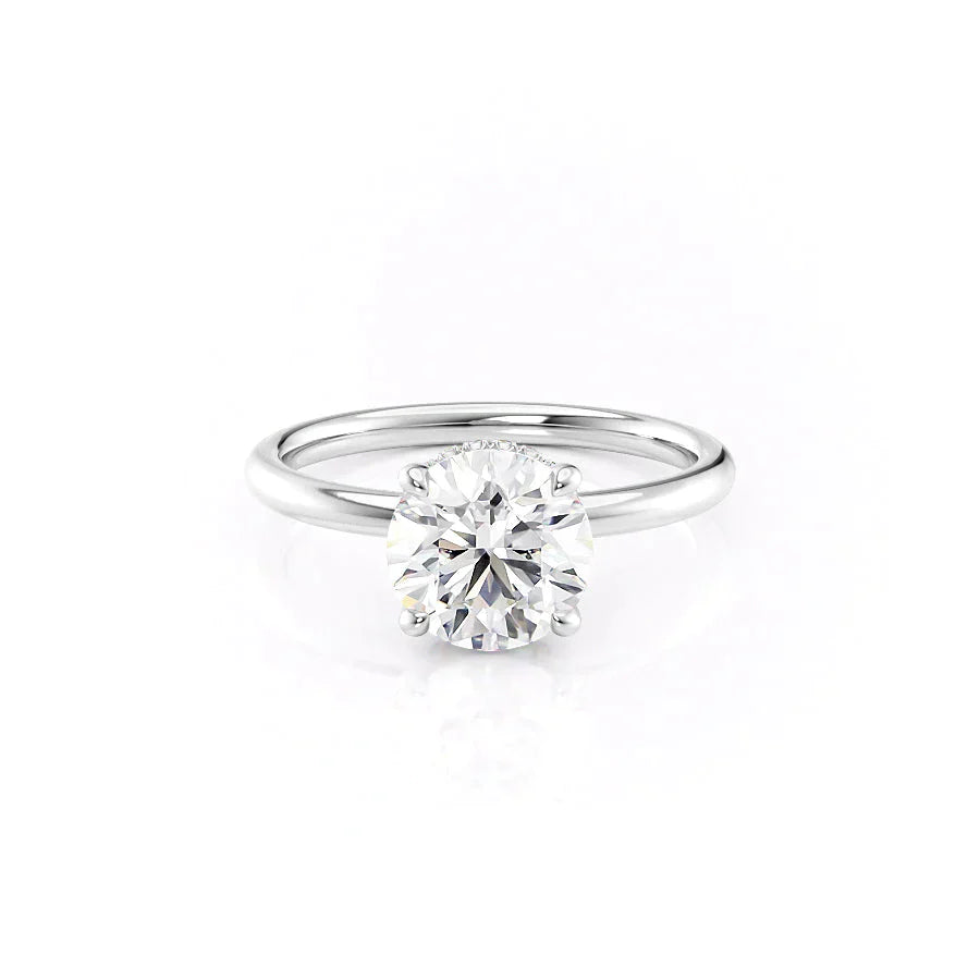 The Alex Set With A 1.5 Carat Round Moissanite