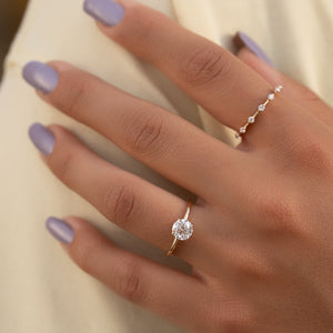 The Alex Set With A 2 Carat Round Lab Diamond