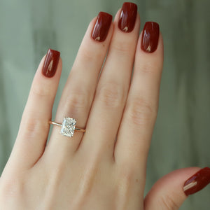 The Alex Set With A 2 Carat Radiant Lab Diamond