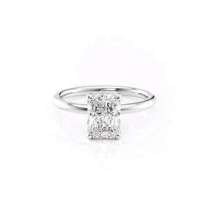 The Alex Set With A 3.5 Carat Radiant Moissanite