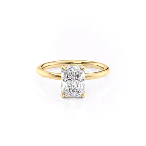 The Alex Set With A 3.5 Carat Radiant Moissanite