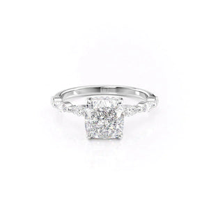 The Lucia Set With A 1.5 Carat Cushion Lab Diamond
