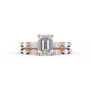 The Lucia Set With A 1.5 Carat Emerald Lab Diamond