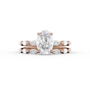 The Lucia Set With A 2.5 Carat Oval Lab Diamond