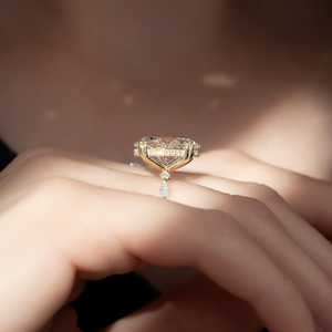 The Lucia Set With A 3 Carat Oval Lab Diamond
