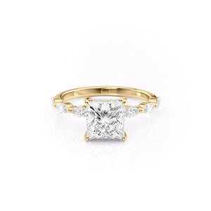 The Lucia Set With A 3 Carat Princess Lab Diamond