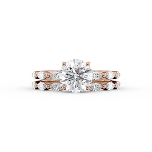 The Lucia Set With A 1.5 Carat Round Lab Diamond