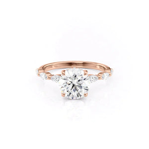 The Lucia Set With A 1 Carat Round Lab Diamond