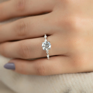 The Lucia Set With A 1.5 Carat Round Lab Diamond
