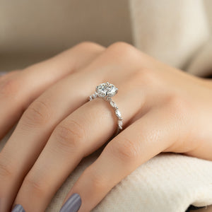 The Lucia Set With A 1.5 Carat Round Lab Diamond