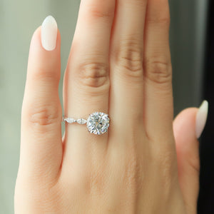 The Lucia Set With A 1.5 Carat Round Lab Diamond