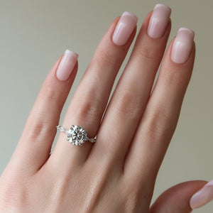 The Lucia Set With A 1.5 Carat Round Lab Diamond