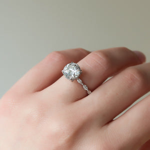 The Lucia Set With A 1.5 Carat Round Lab Diamond