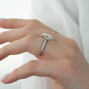 The Catherine Set With A 1 Carat Oval Moissanite