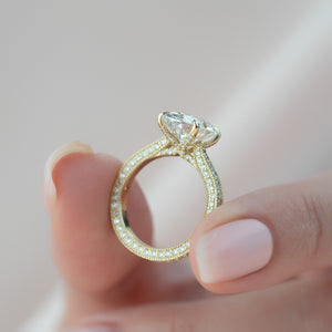 The Catherine Set With A 3 Carat Oval Lab Diamond