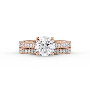 The Catherine Set With A 1.5 Carat Round Lab Diamond