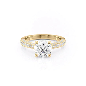 The Catherine Set With A 1.5 Carat Round Lab Diamond