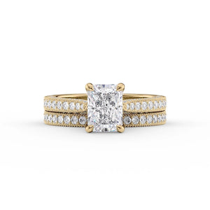 The Catherine Set With A 3 Carat Radiant Lab Diamond