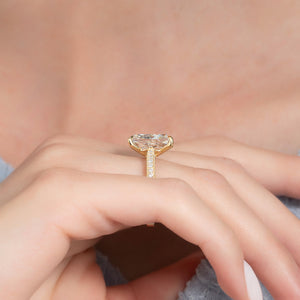 The Catherine Set With A 3 Carat Radiant Lab Diamond