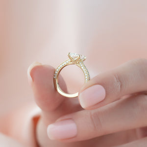 The Catherine Set With A 3 Carat Radiant Lab Diamond
