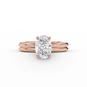 The Claire Set With A 2 Carat Oval Lab Diamond