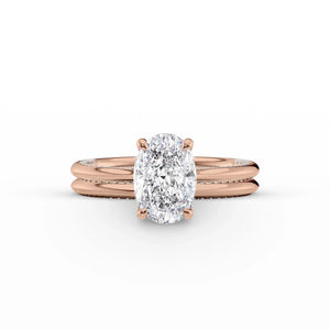 The Claire Set With A 4.5 Carat Oval Moissanite