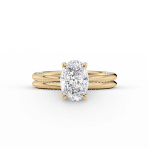 The Claire Set With A 3 Carat Oval Lab Diamond