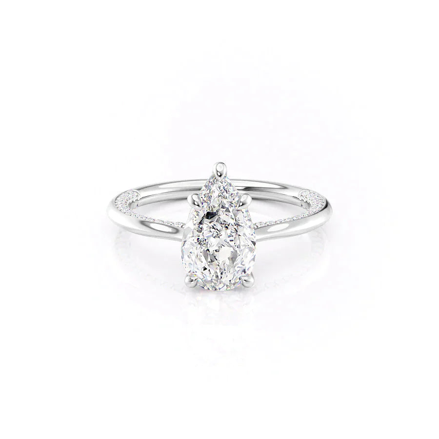 The Claire Set With A 5 Carat Pear Moissanite