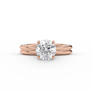 The Claire Set With A 2 Carat Round Lab Diamond