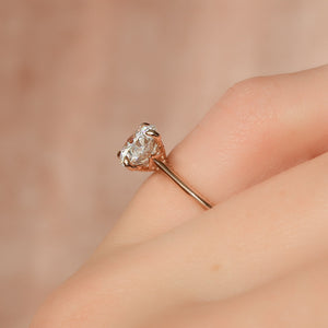 The Claire Set With A 2 Carat Round Lab Diamond