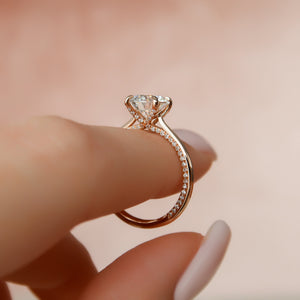 The Claire Set With A 2 Carat Round Lab Diamond