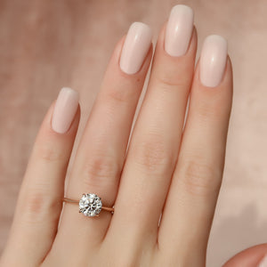 The Claire Set With A 2 Carat Round Lab Diamond