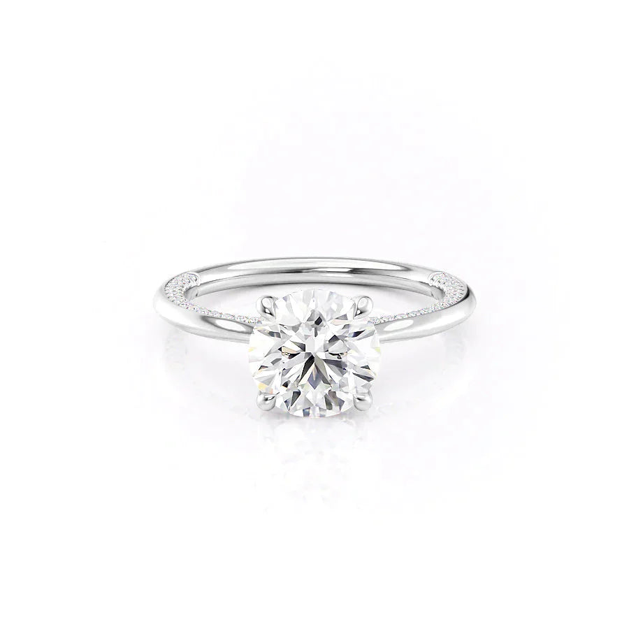 The Claire Set With A 1.5 Carat Round Lab Diamond