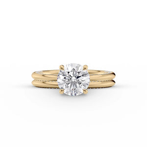The Claire Set With A 2 Carat Round Lab Diamond