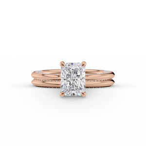 The Claire Set With A 1.5 Carat Radiant Moissanite