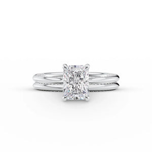 The Claire Set With A 2 Carat Radiant Lab Diamond