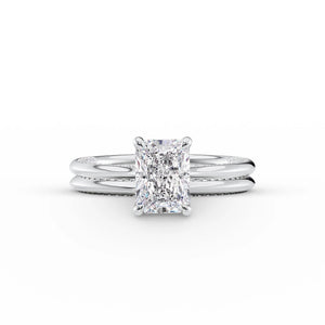 The Claire Set With A 2 Carat Radiant Lab Diamond