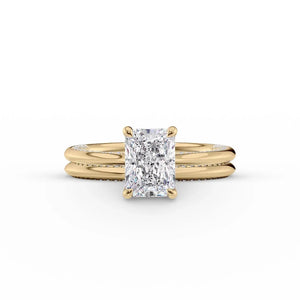 The Claire Set With A 2 Carat Radiant Moissanite