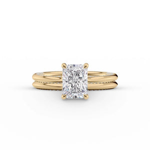 The Claire Set With A 3 Carat Radiant Lab Diamond