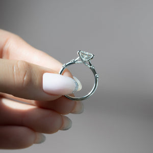 The Serena Set With A Princess Moissanite