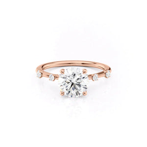 The Serena Set With A 1.5 Carat Round Lab Diamond