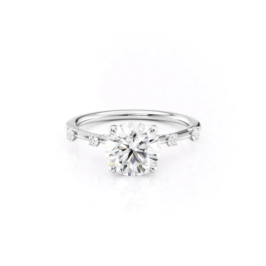 The Serena Set With A 1 Carat Round Lab Diamond