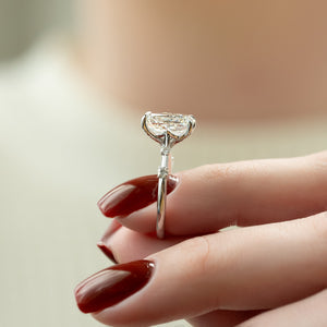 The Serena Set With A 2.5 Carat Radiant Moissanite