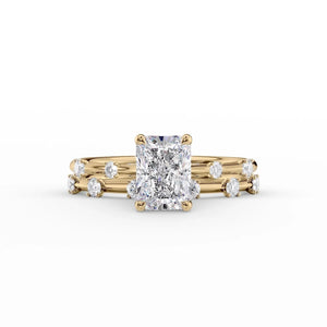 The Serena Set With A 2 Carat Radiant Moissanite