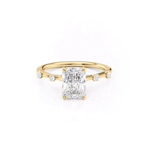The Serena Set With A 1 Carat Radiant Moissanite