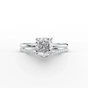 The Low Profile Kamellie Set With A 2.5 Carat Cushion Lab Diamond