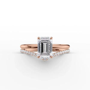 The Low Profile Kamellie Set With A 3 Carat Emerald Lab Diamond