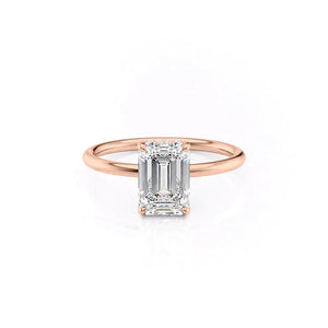 The Low Profile Kamellie Set With A 1 Carat Emerald Lab Diamond
