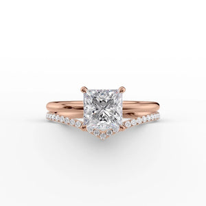 The Low Profile Kamellie Set With A 1.5 Carat Princess Lab Diamond