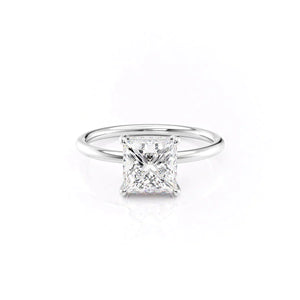 The Low Profile Kamellie Set With A 3 Carat Princess Lab Diamond
